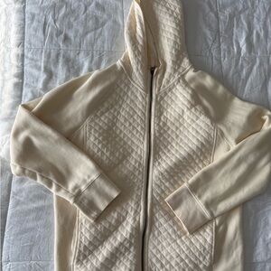 L.L. Bean Women's Cream Hooded Jacket